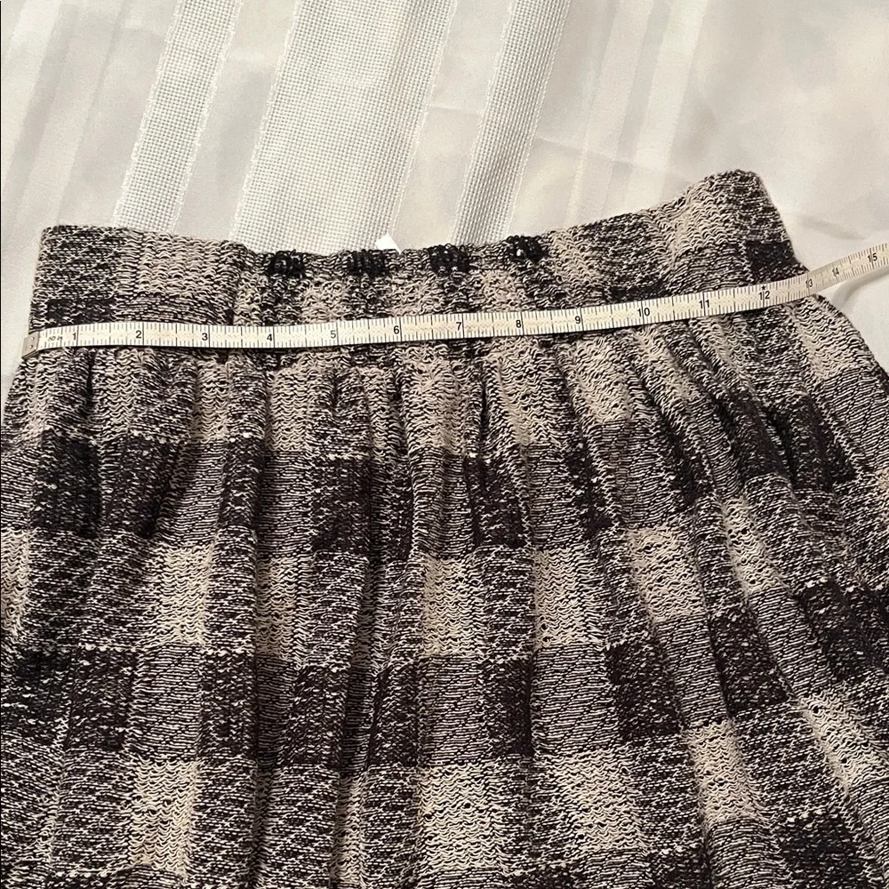 Free People Checkered Skater Skirt - Black and Cream - Picture 7 of 7